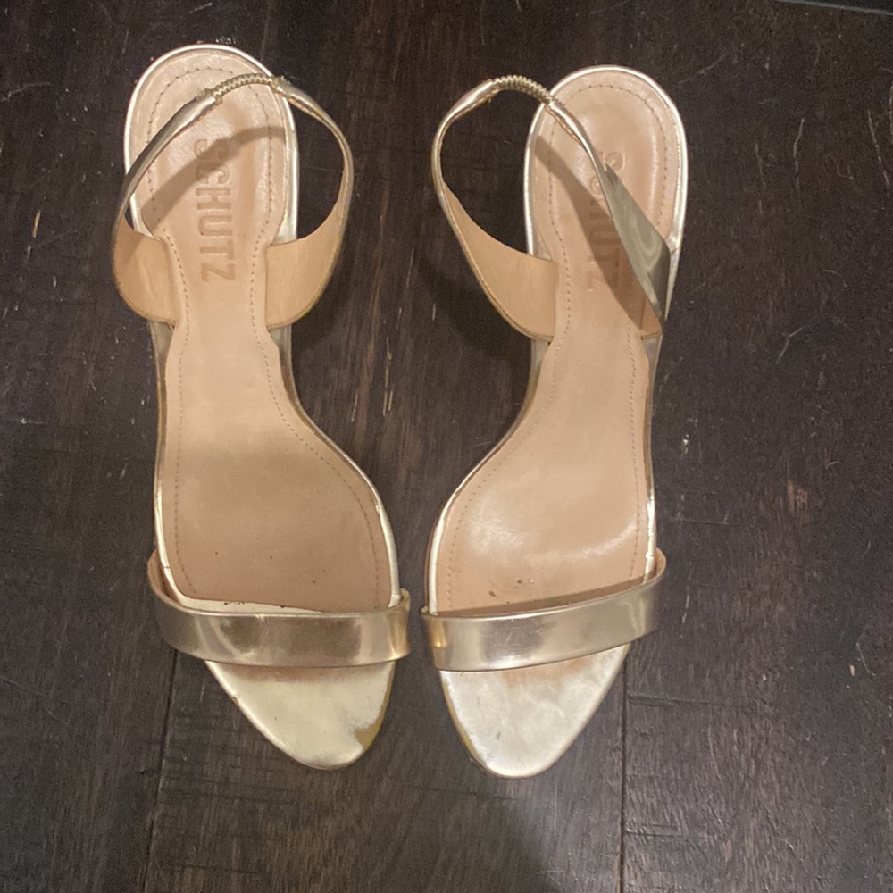 Gold Luriane Slingbacks - Picture 8 of 11